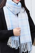 Women Pretty Plaid Pattern Casual Winter Muffler