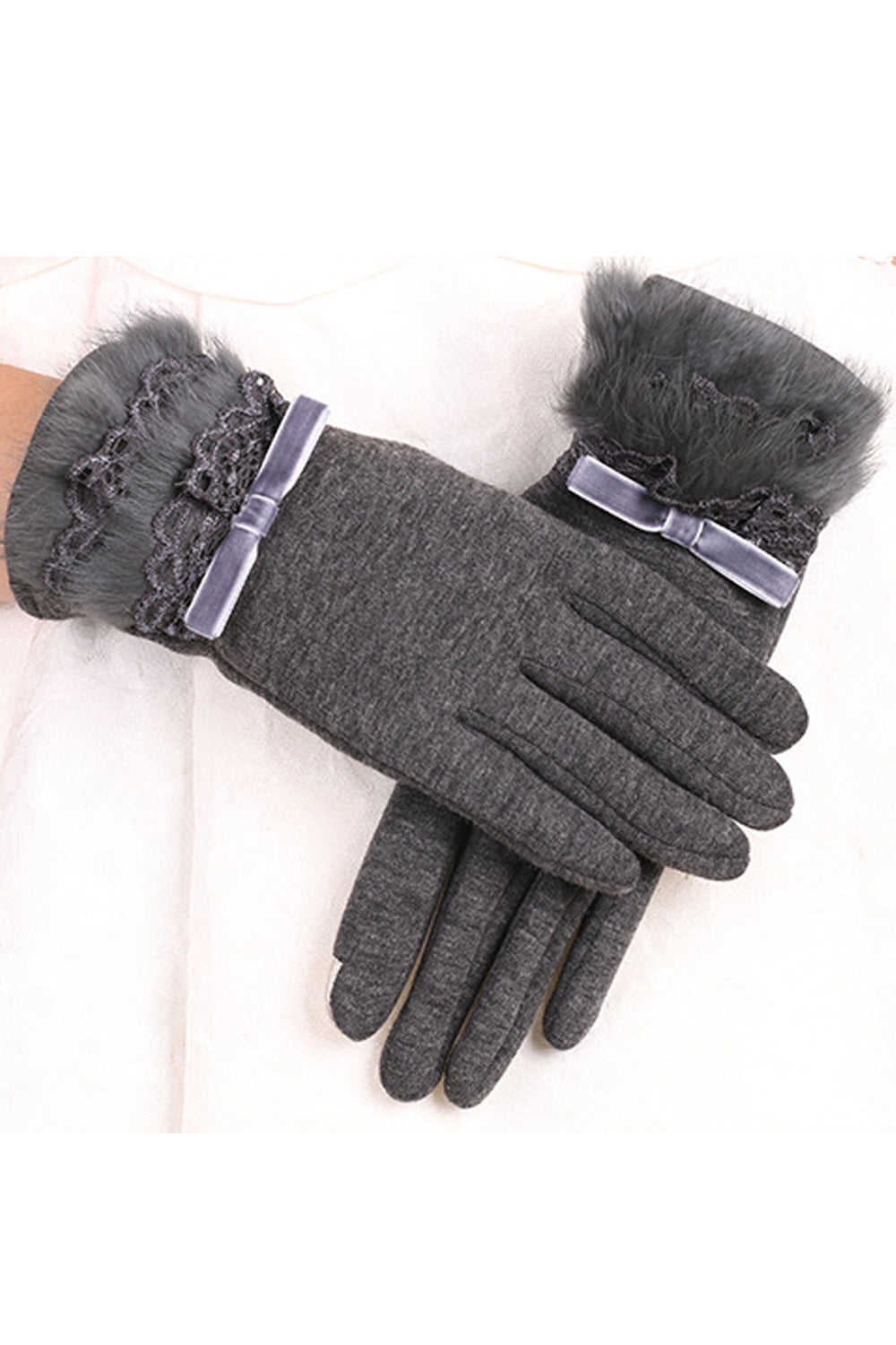 Women Soft Comfortable Warm Winter Season Knitted Gloves