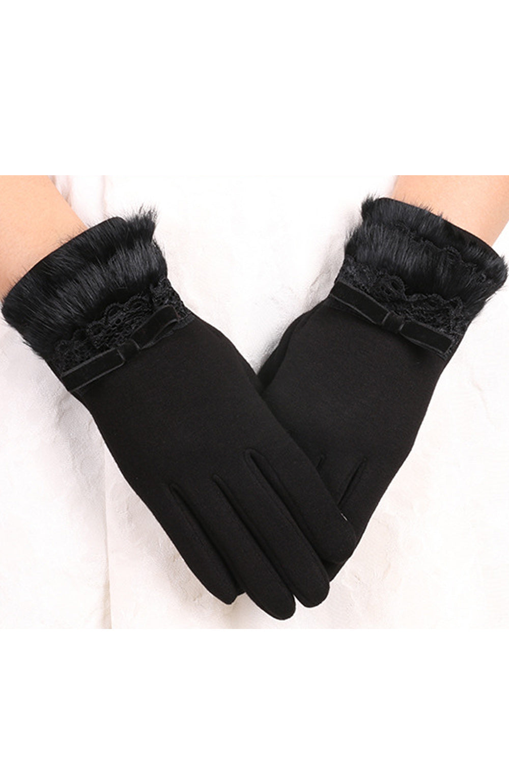 Women Soft Comfortable Warm Winter Season Knitted Gloves