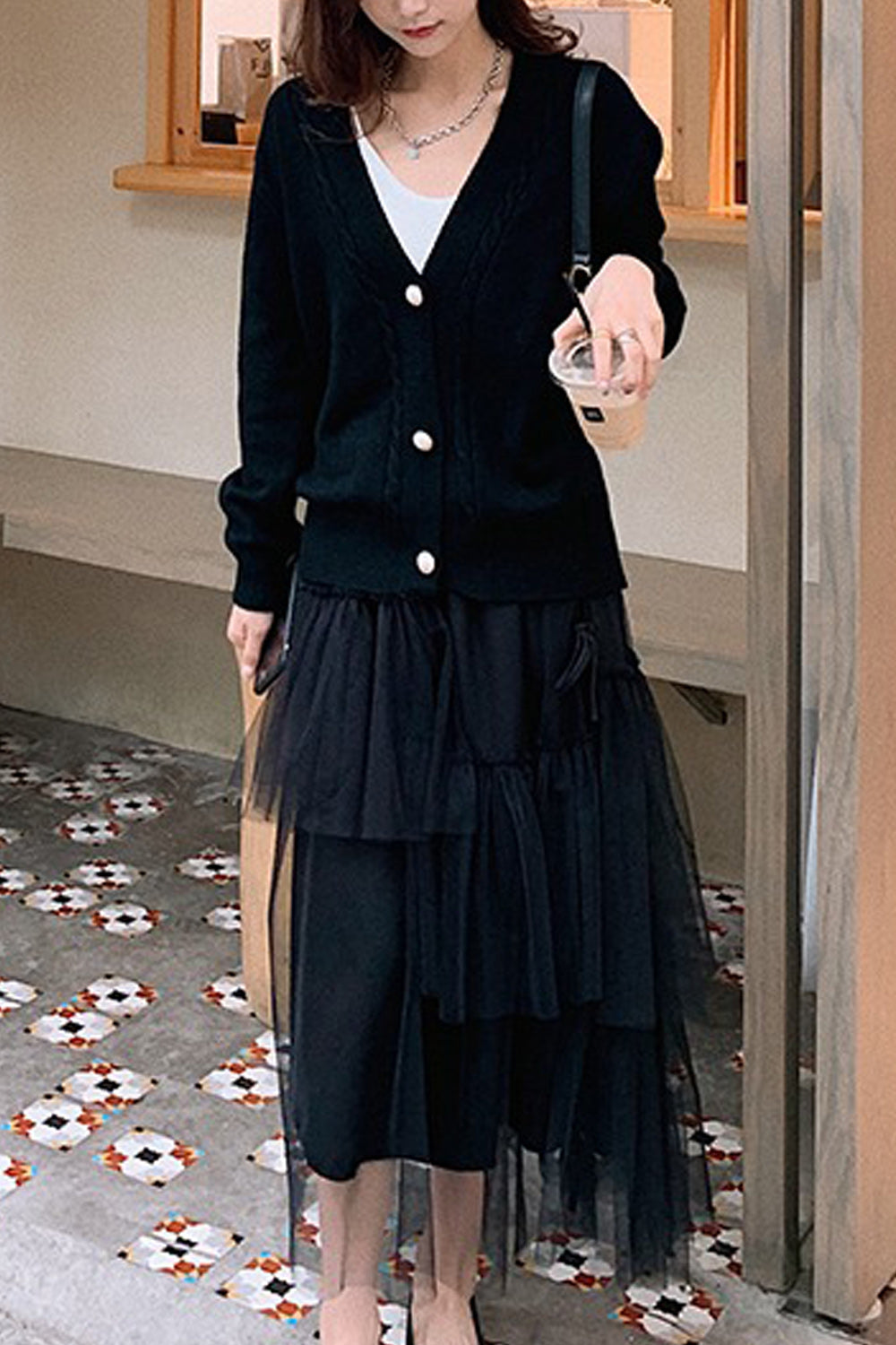 Women Comfortable Solid Colored Stylish Long Sleeve Cardigan
