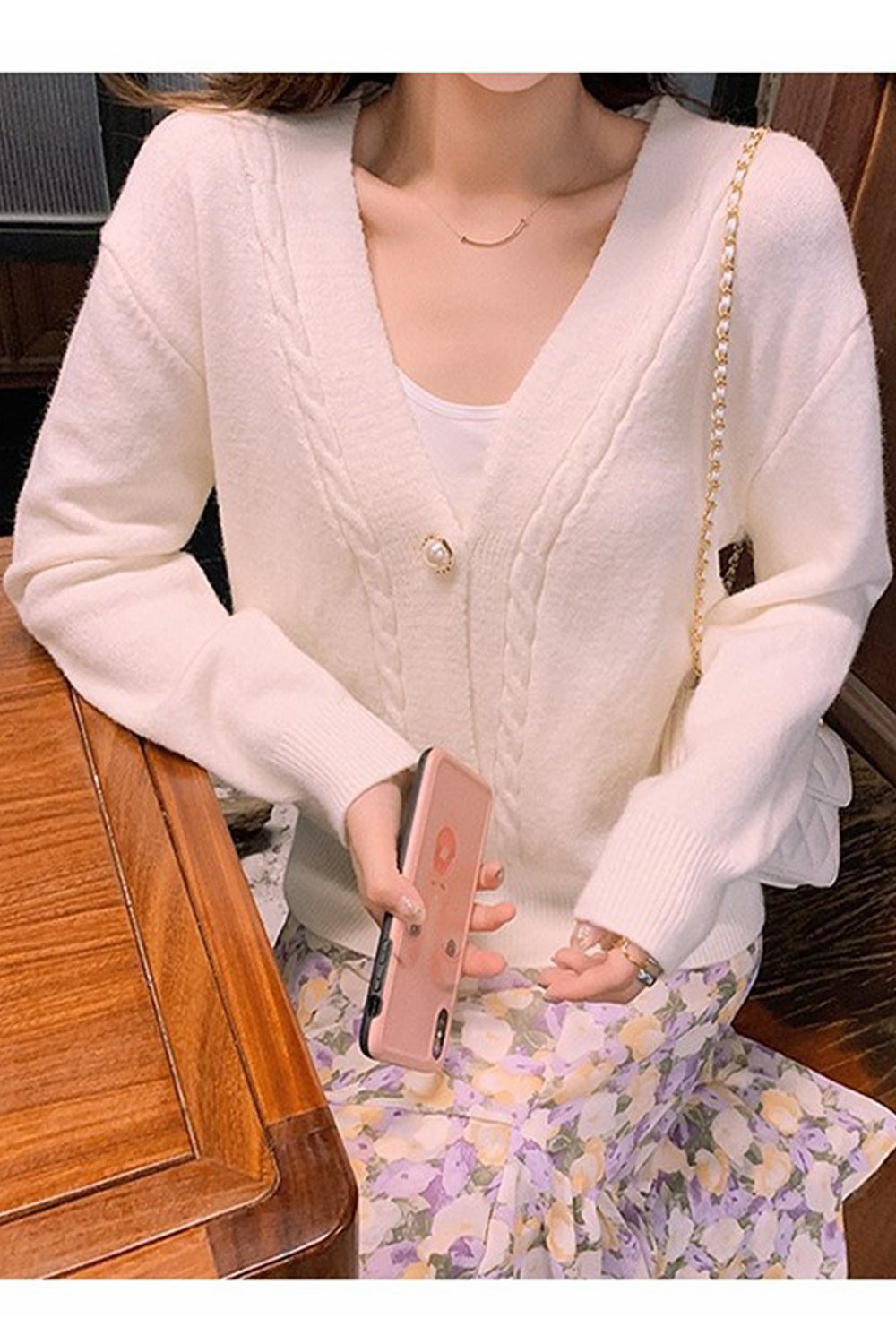 Women Comfortable Solid Colored Stylish Long Sleeve Cardigan