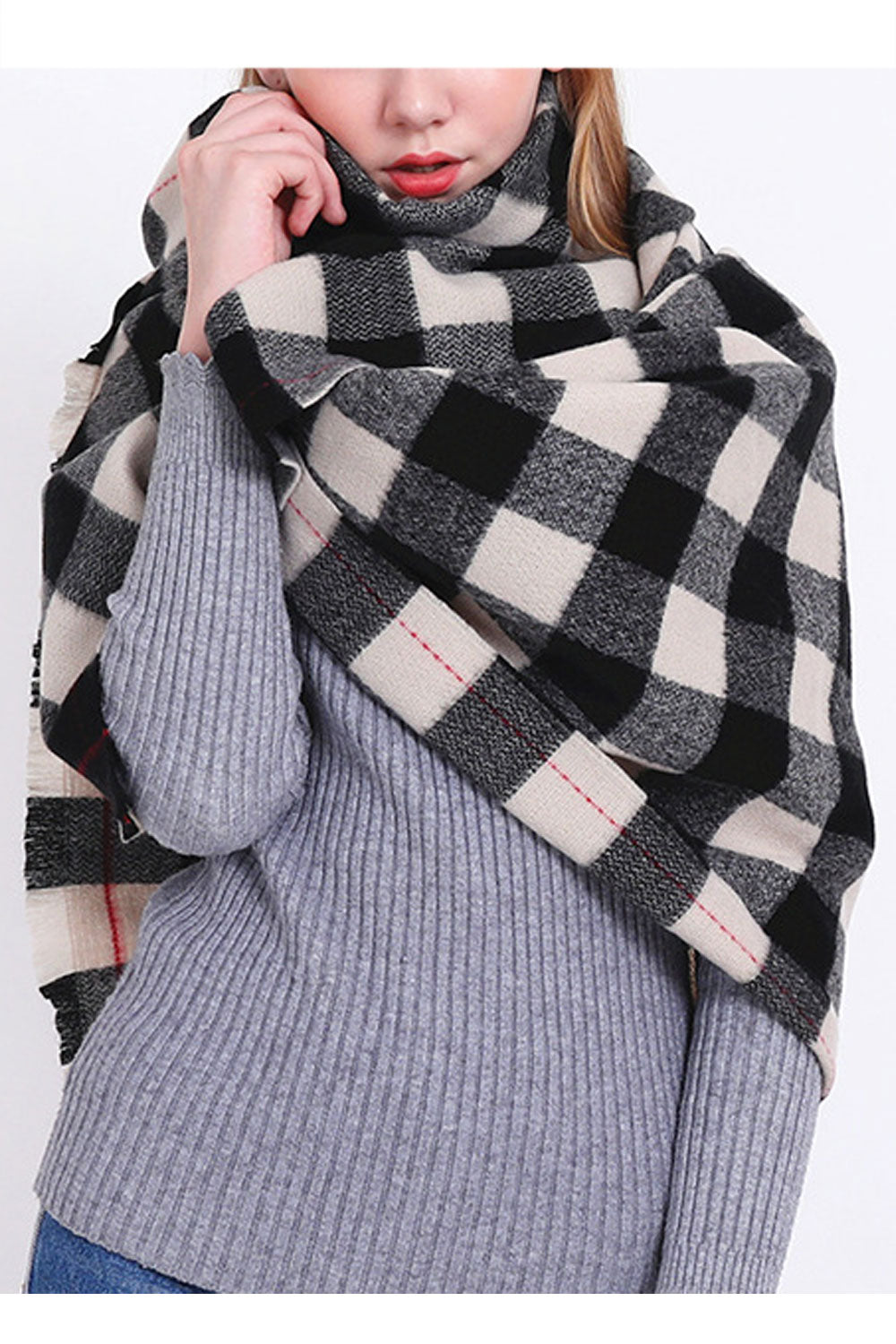 Women Long Windproof Casual Winter Season Shawl