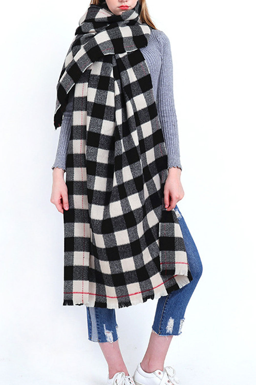 Women Long Windproof Casual Winter Season Shawl