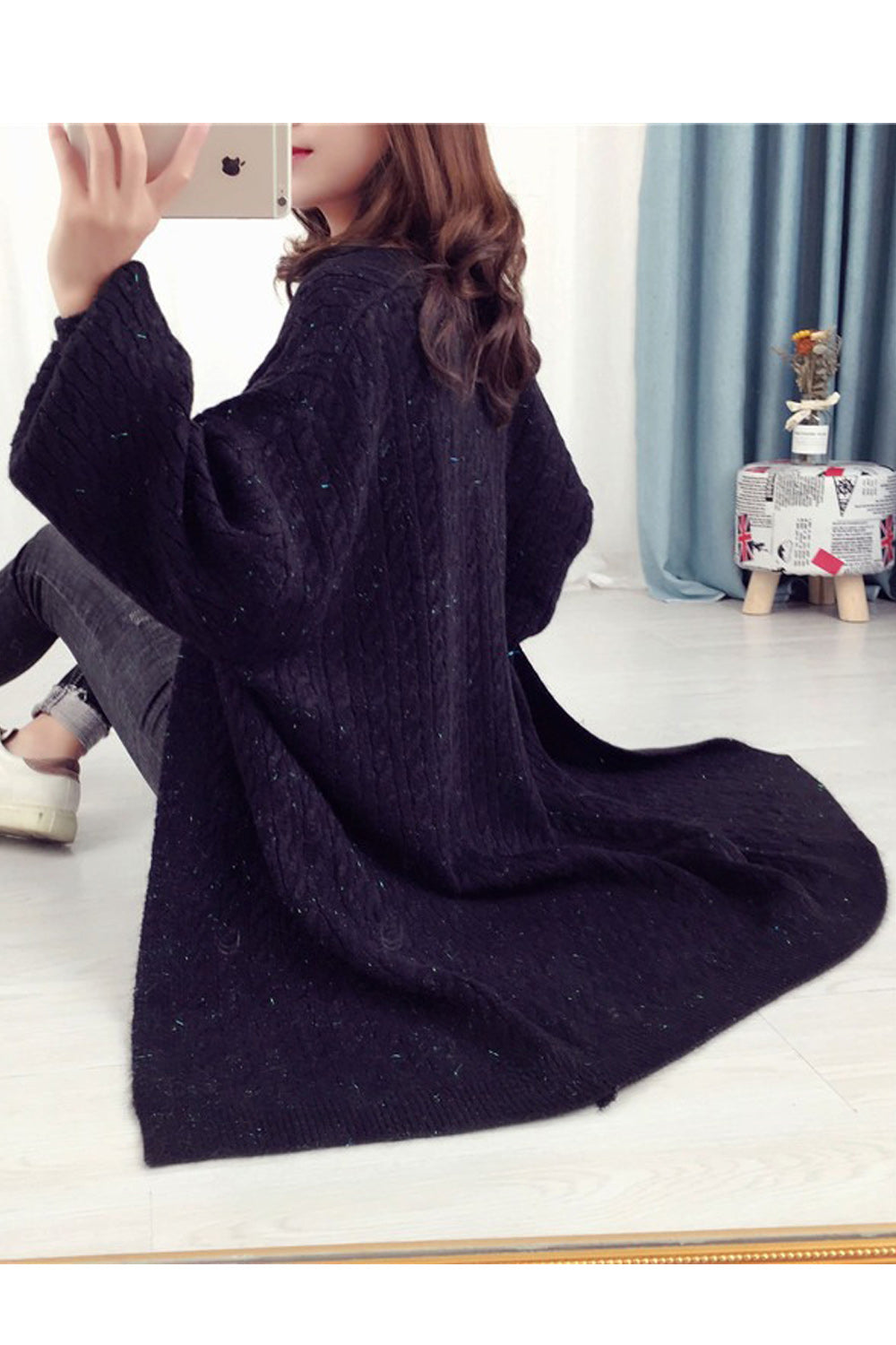 Women Comfy Mid Length Solid Colored Amazing Cardigan