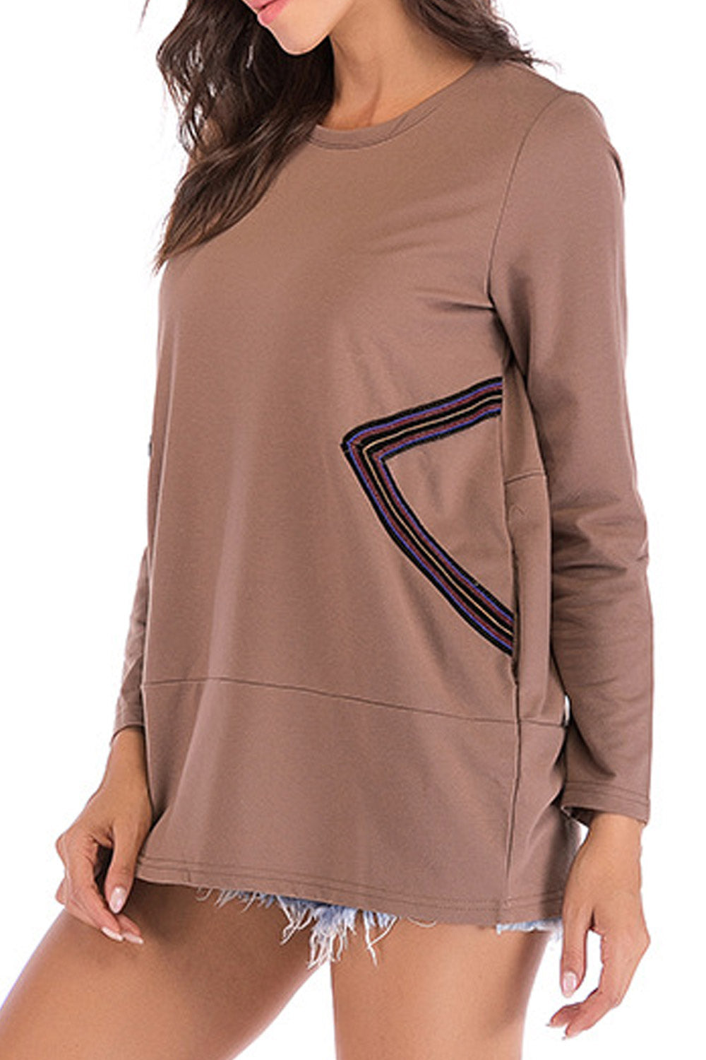 Women Loose Styled Round Neck Breathable Winter Soft Sweatshirt