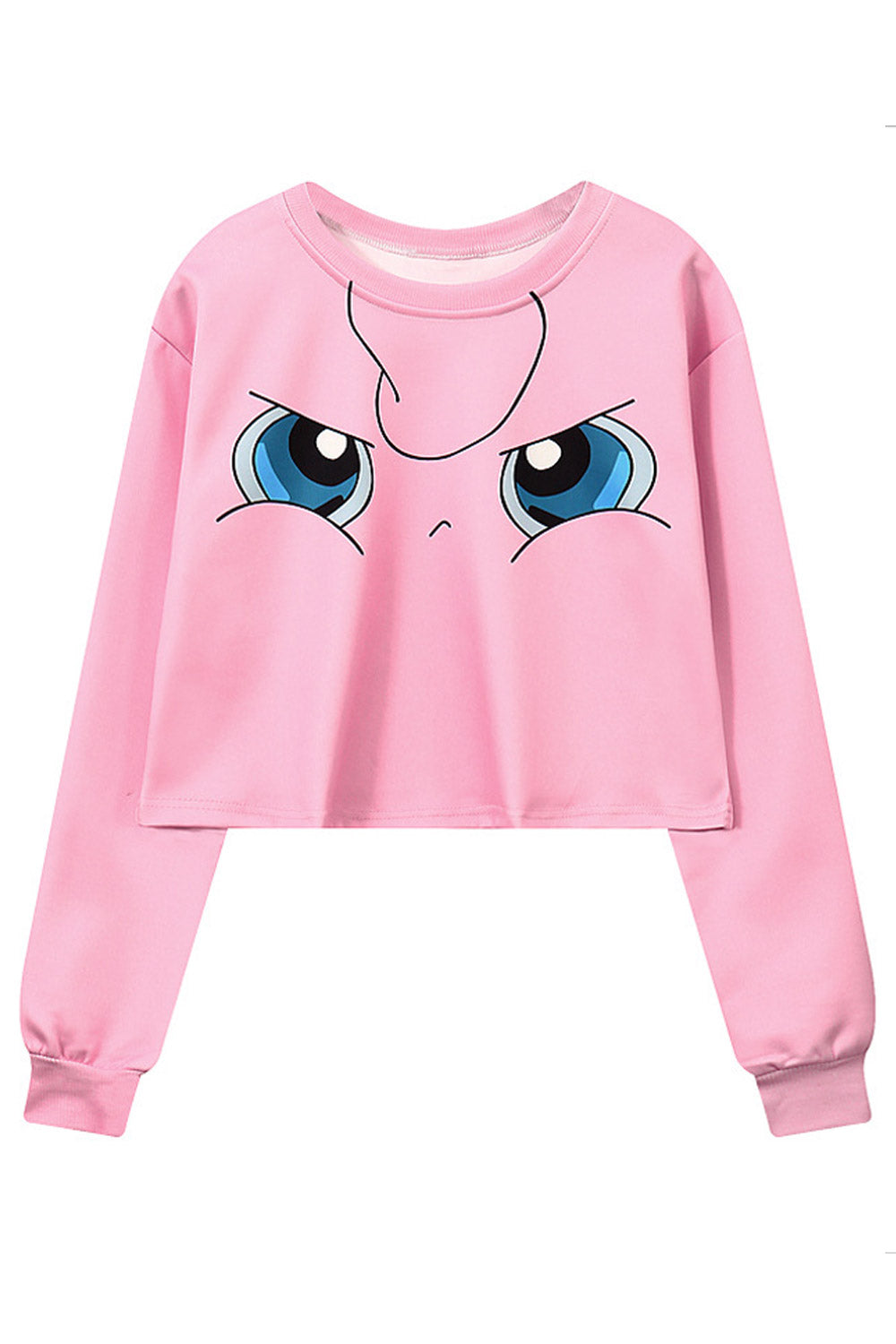 Women Ribbed Cuff Soft Printed Style Casual Winter Sweatshirt