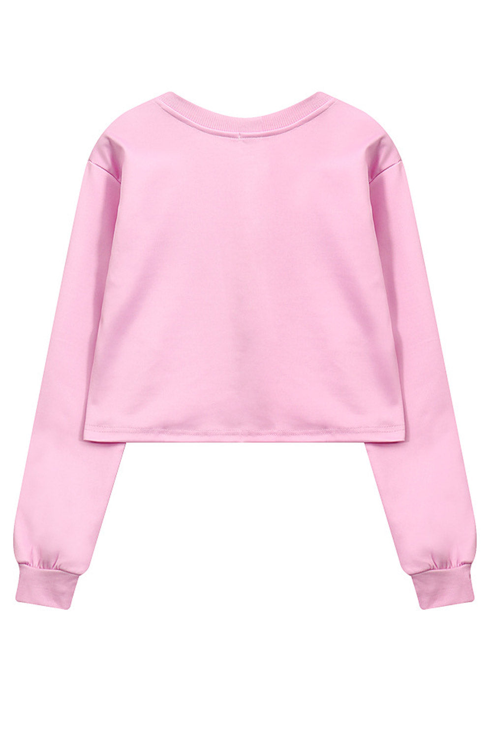 Women Ribbed Cuff Soft Printed Style Casual Winter Sweatshirt