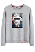 Women Winter Casual Round Neck Breathable Soft Long Sleeve Sweatshirt