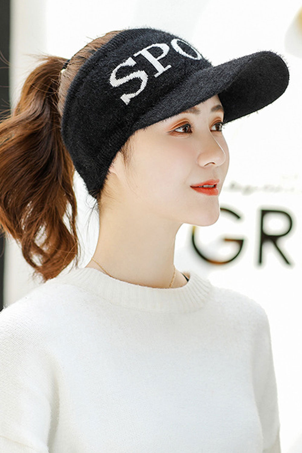 Women Elegant Letter Printed Stylish Ear Protection Beret HatWomen Elegant Letter Printed Stylish Ear Protection Beret Hat