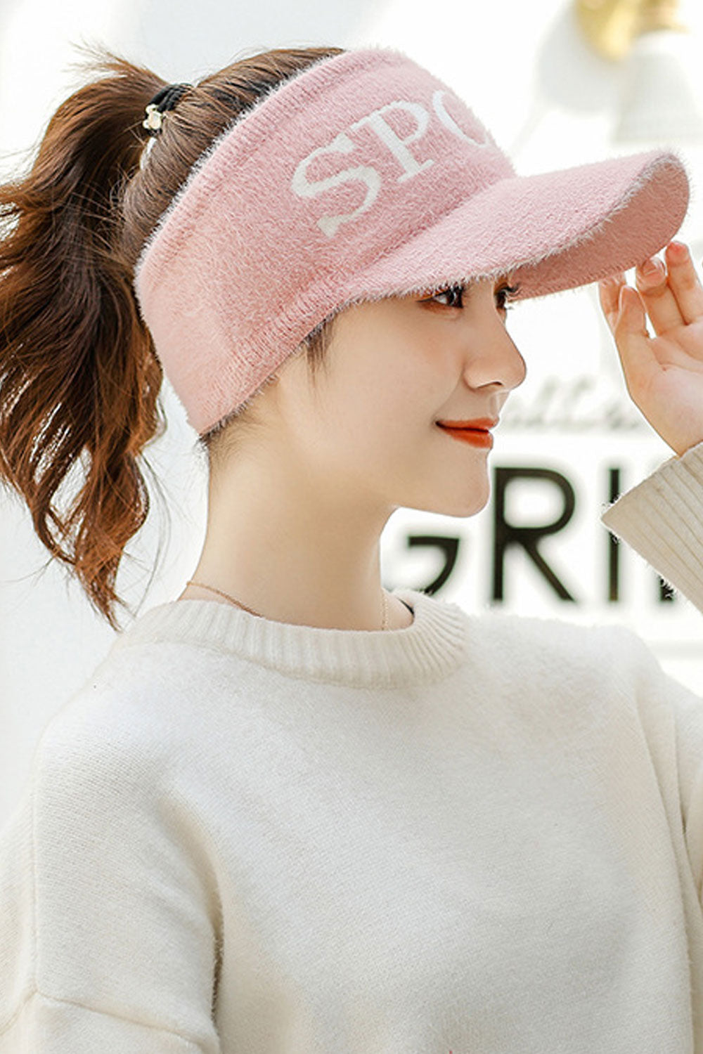 Women Elegant Letter Printed Stylish Ear Protection Beret HatWomen Elegant Letter Printed Stylish Ear Protection Beret Hat