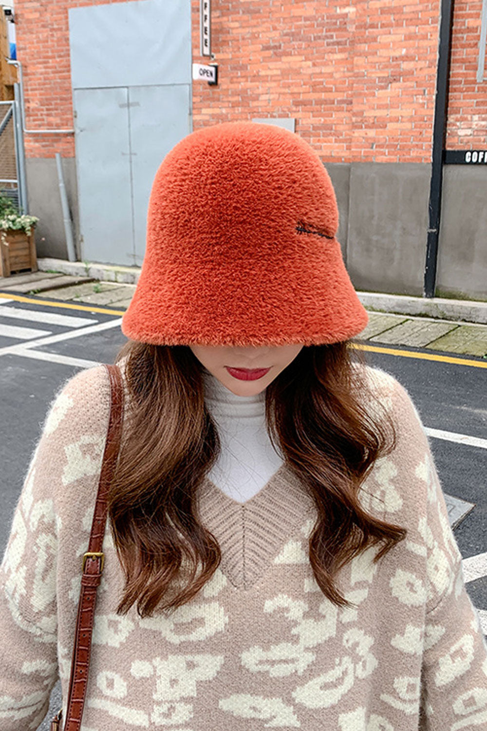 Women Charming Bucket Style Solid Colored Beret Hat