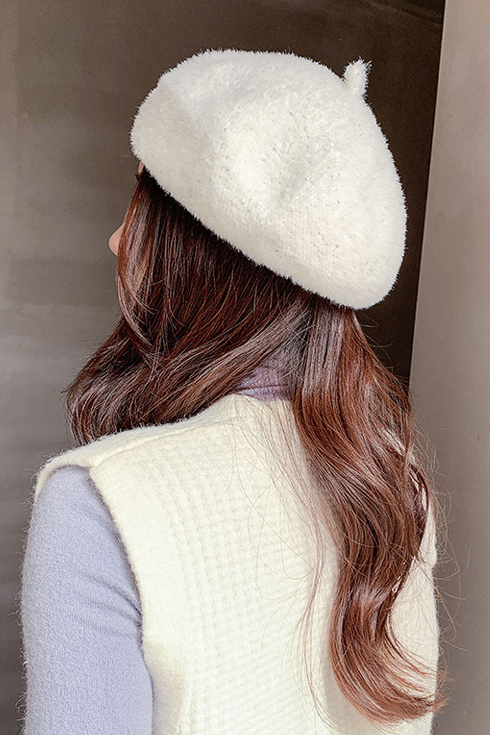 Women Shiny Small Sequins Decorated Beautiful Thick Beret Hat