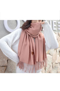 Women Decent Styled Casual Solid Colored Warm Muffler