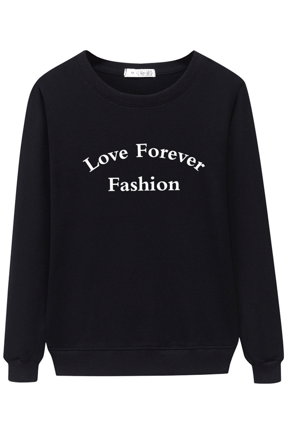 Women Beautiful Letter Printed Easy Round Neck Convenient Sweatshirt