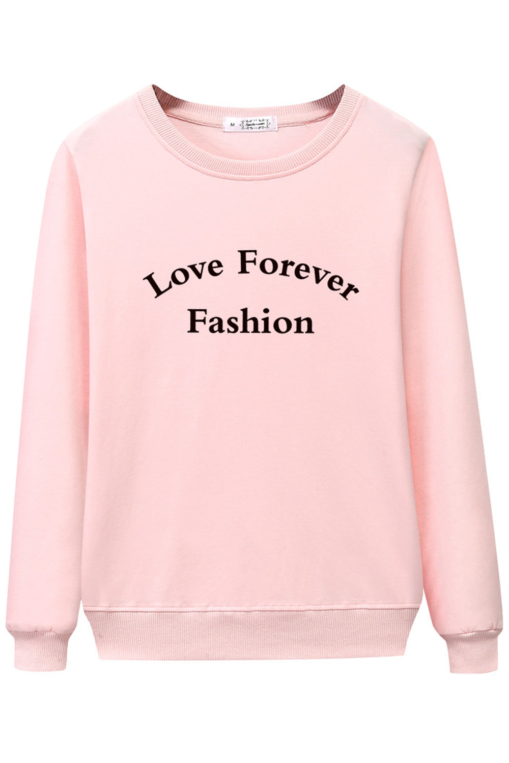 Women Beautiful Letter Printed Easy Round Neck Convenient Sweatshirt