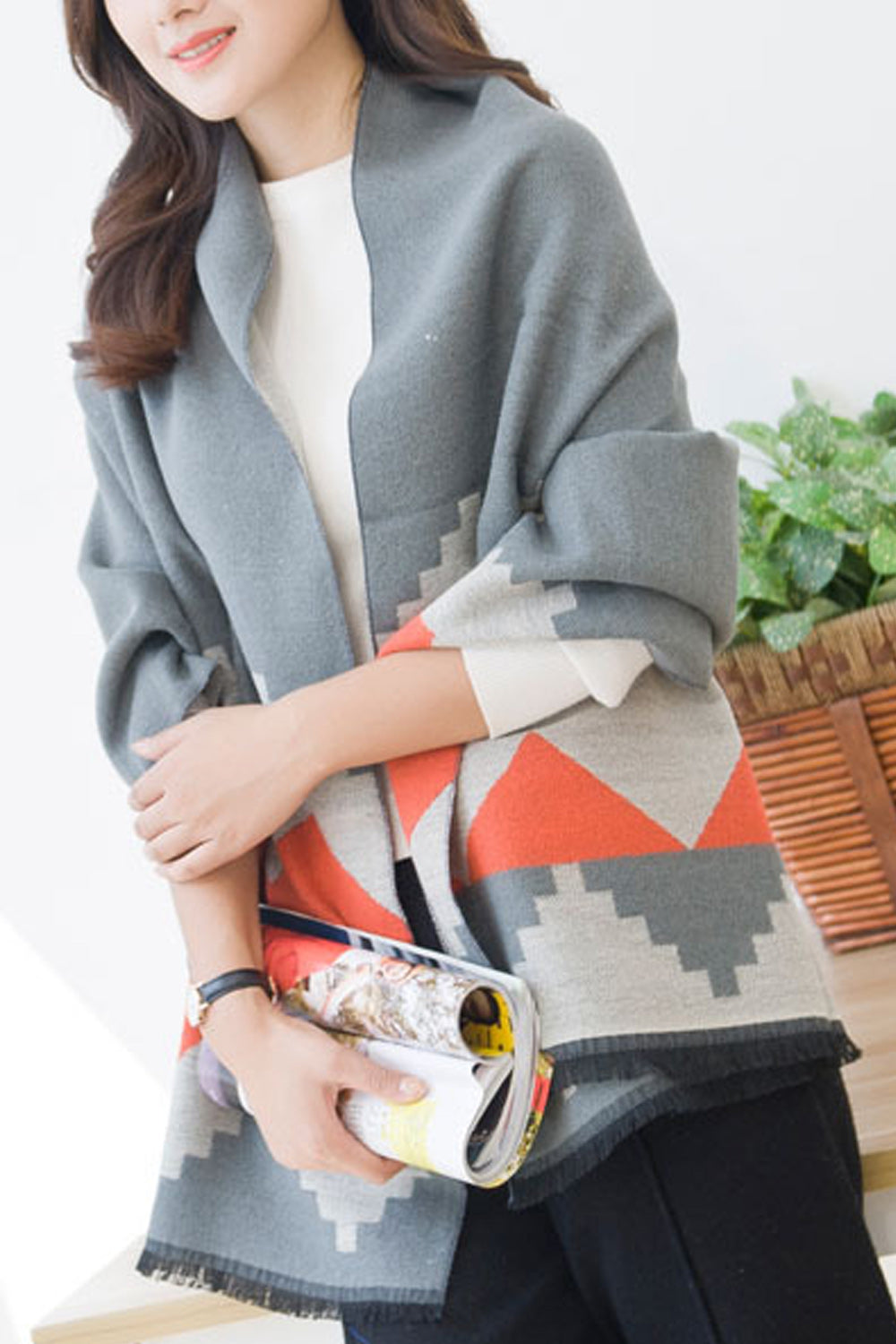Women Trendy Printed Pattern Convenient Breathable Muffler
