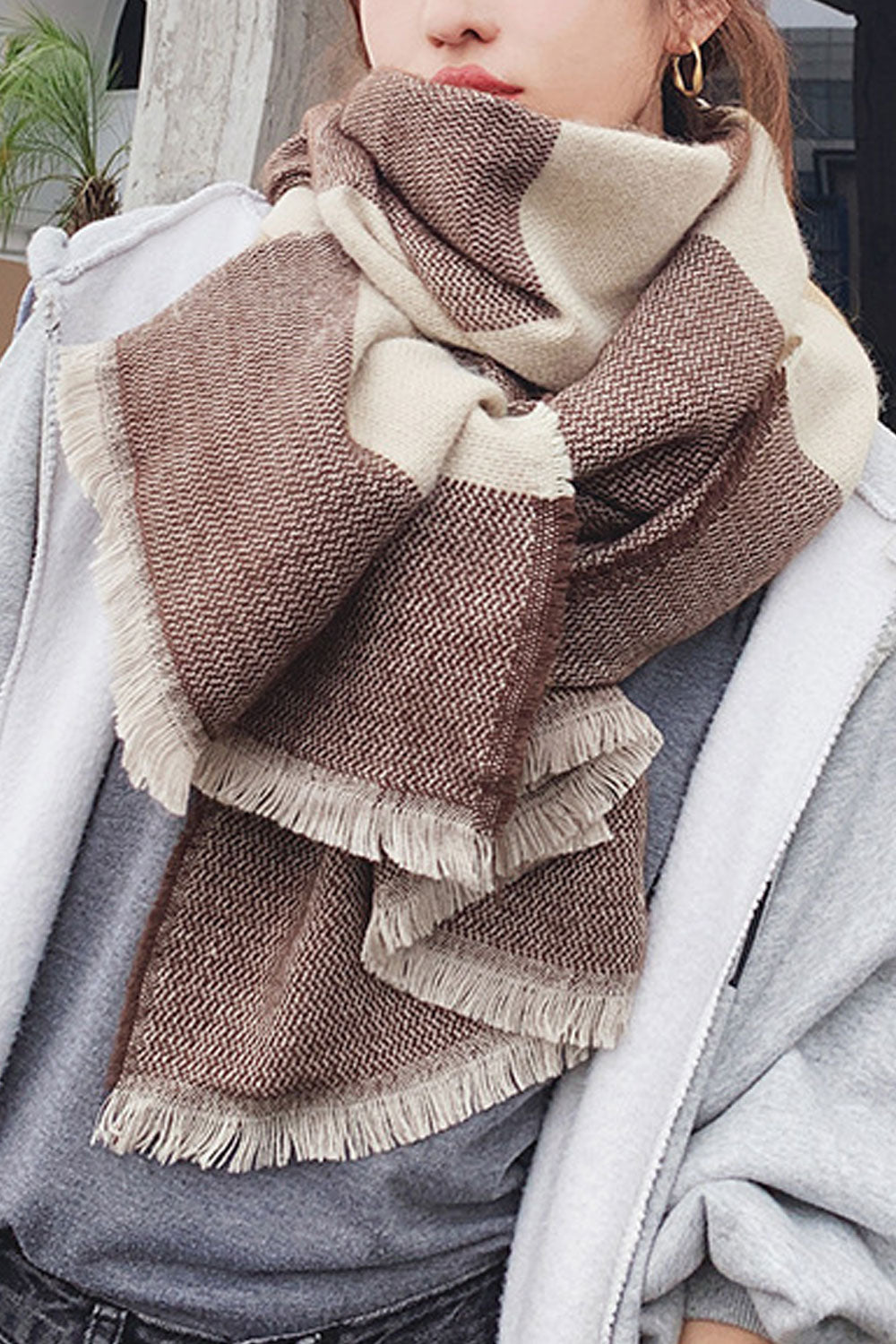 Women Comfortable Long Warm Breathable Soft Casual Muffler