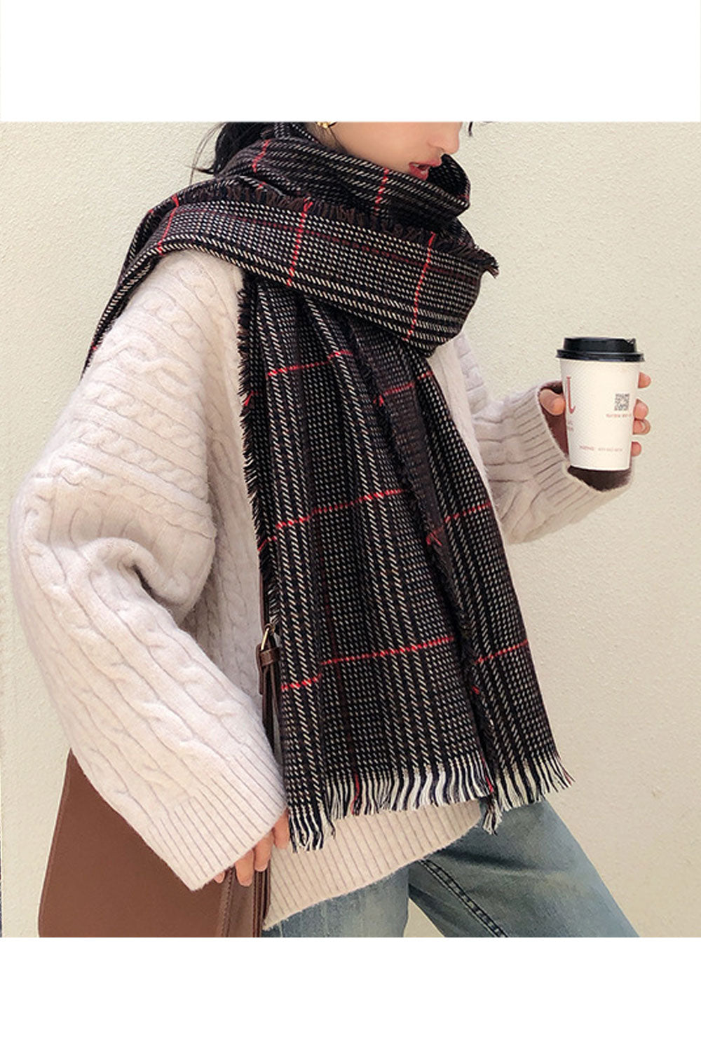 Women Winter Thick Beautiful Wind Breaker Outdoor Casual Muffler
