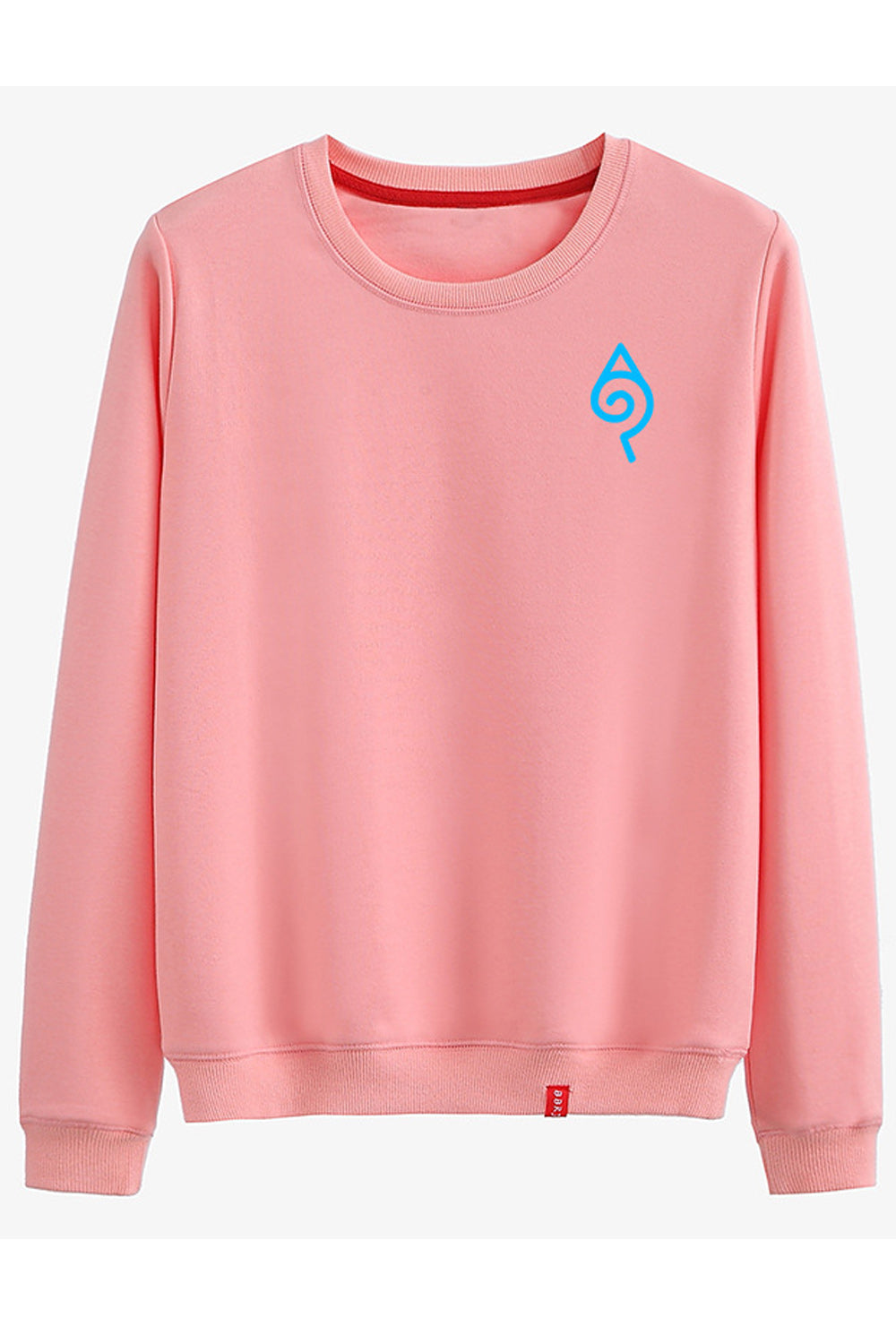 Women Simple Solid Colored Round Neck Loose Style Sweatshirt