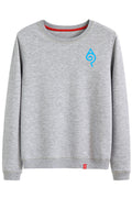 Women Simple Solid Colored Round Neck Loose Style Sweatshirt