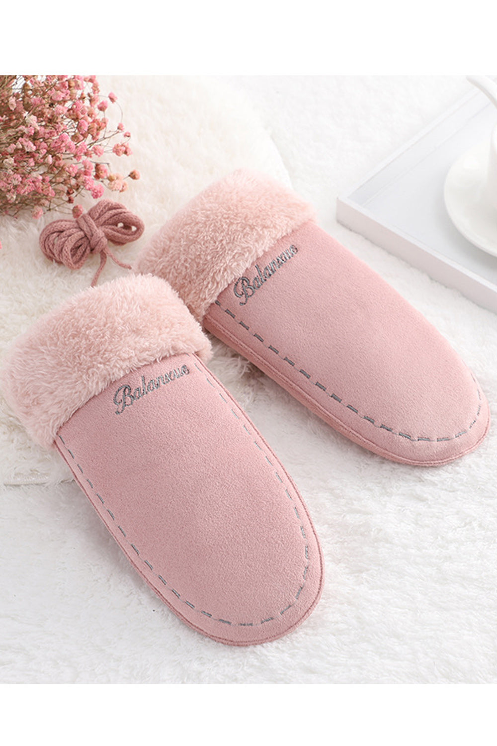 Women Comfortable Cozy Solid Pattern Lovely Suede Gloves