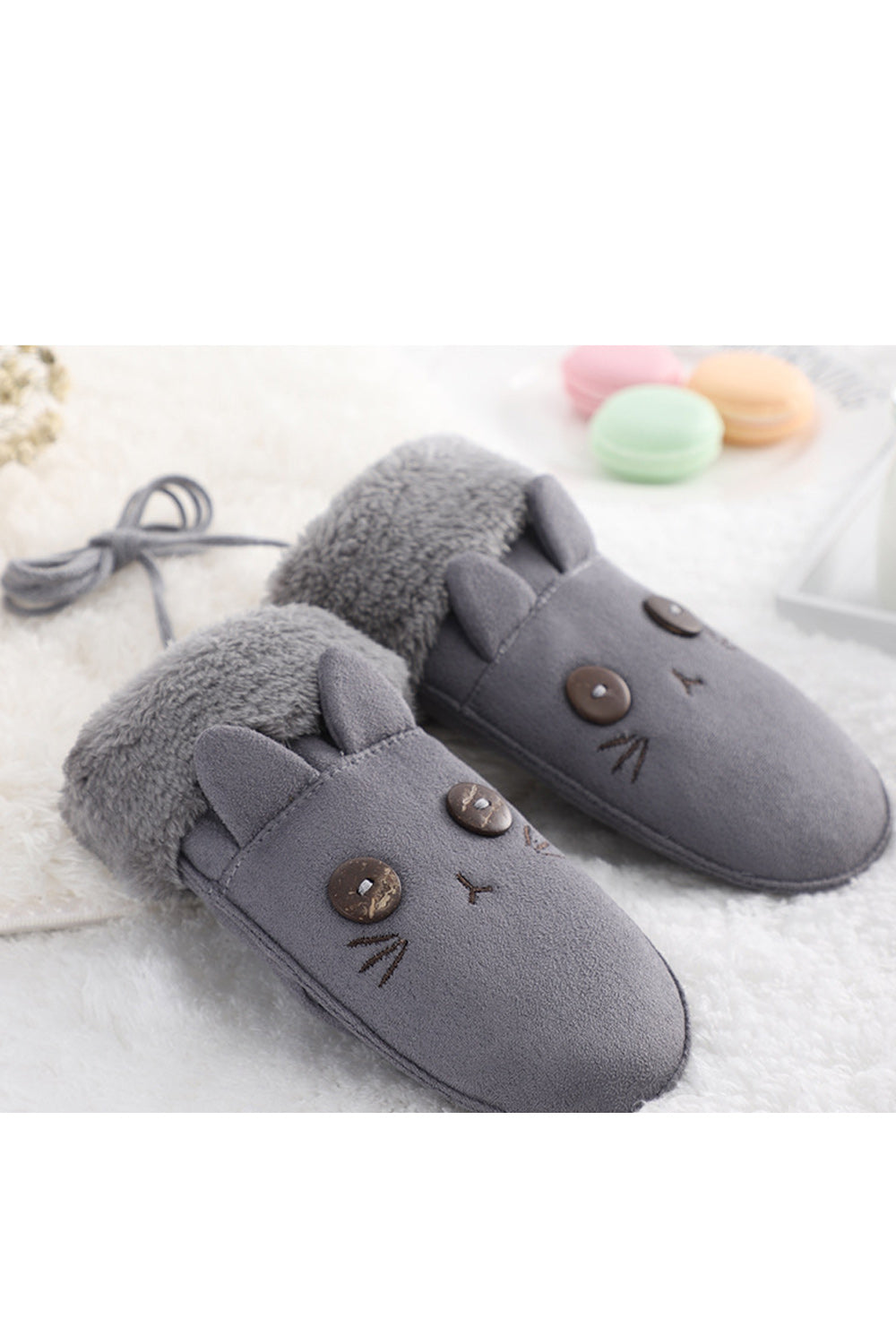 Women Cozy Winter Solid Colored Soft Easy Windproof Suede Gloves