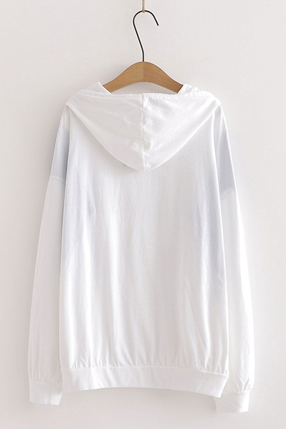 Women Elasticated Hem & Cuff Long Sleeve Cozy Casual Hoodie
