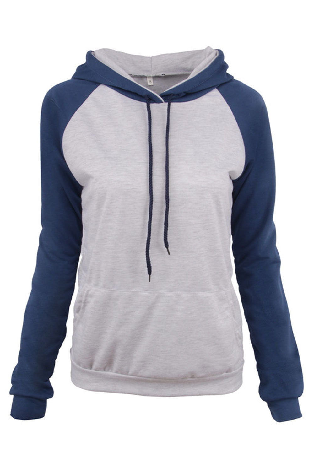 Women Ribbed Cuff Convenient Long Sleeve Thick Hoodie
