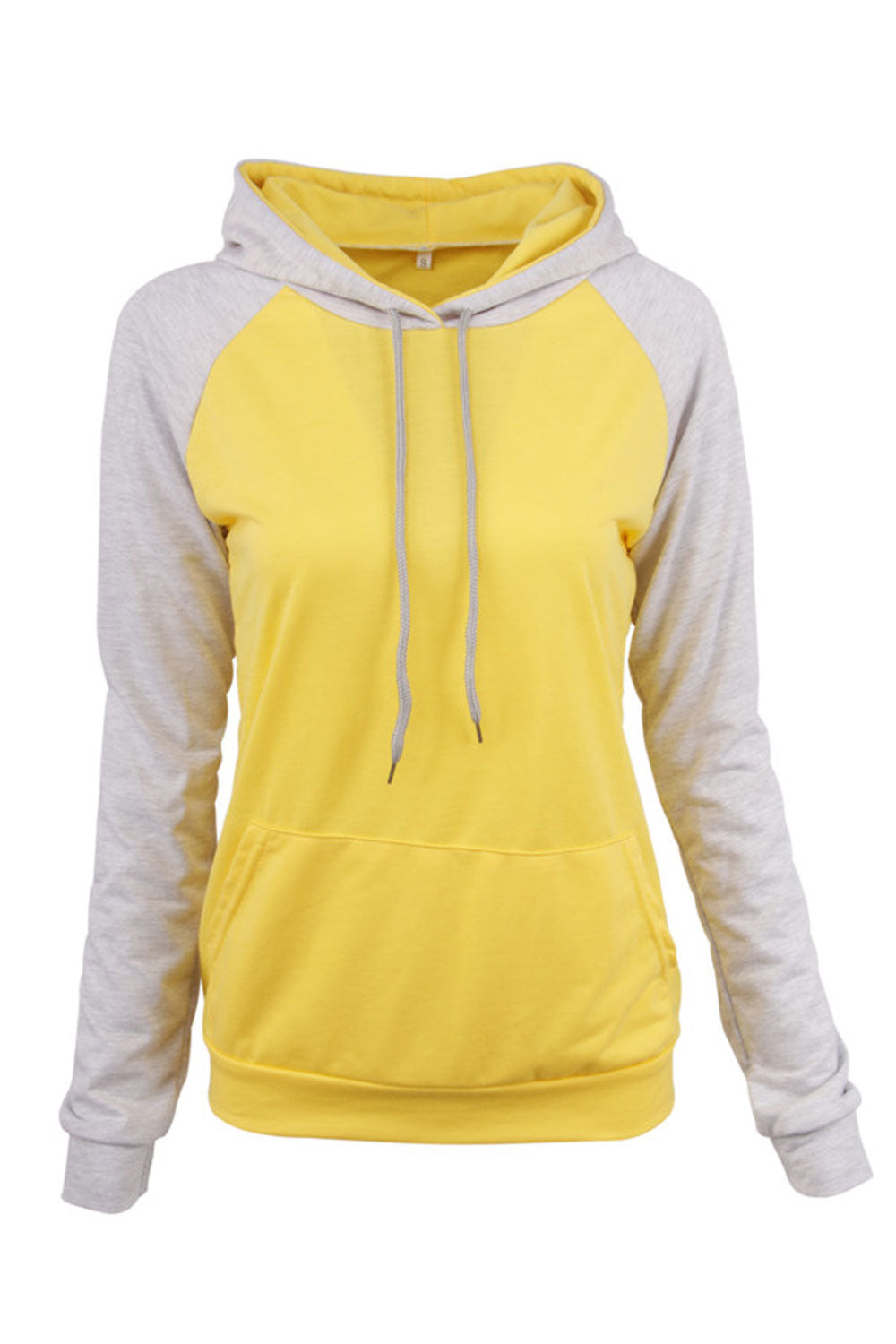Women Ribbed Cuff Convenient Long Sleeve Thick Hoodie