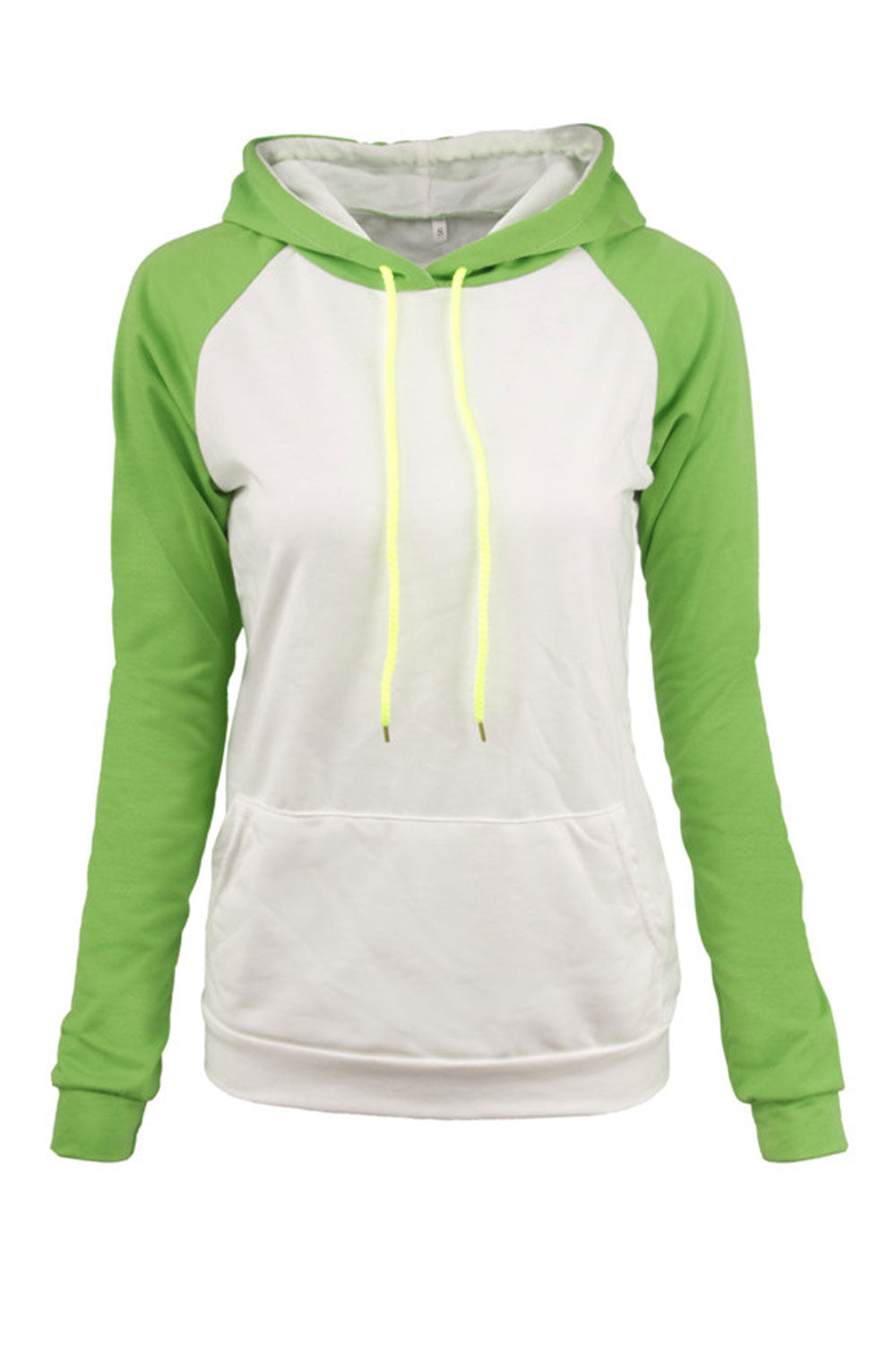 Women Ribbed Cuff Convenient Long Sleeve Thick Hoodie