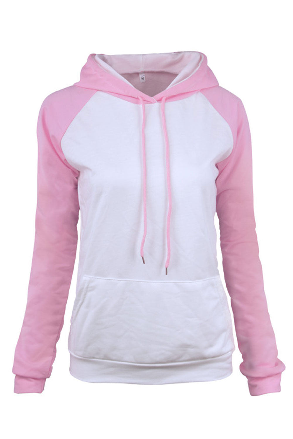 Women Ribbed Cuff Convenient Long Sleeve Thick Hoodie