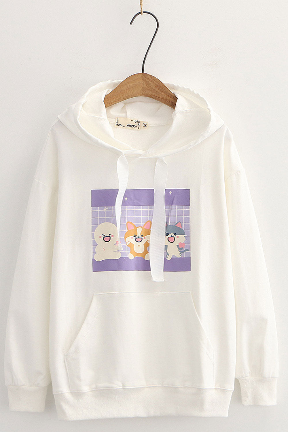 Women Convenient Long Sleeve Stretchable Cozy Hoodie