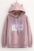 Women Convenient Long Sleeve Stretchable Cozy Hoodie