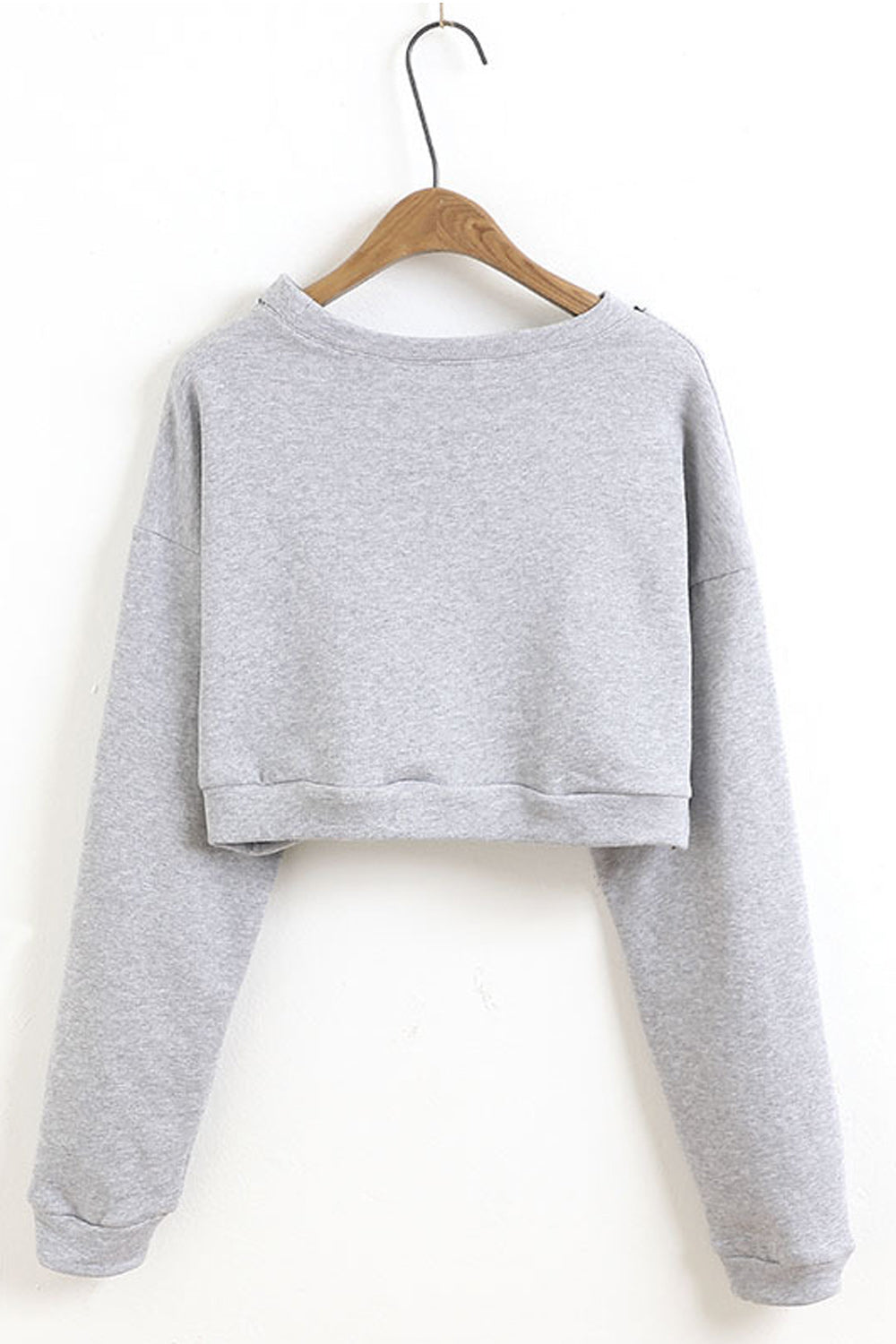 Women Short Length Easy Round Neck Breathable Soft Sweatshirt