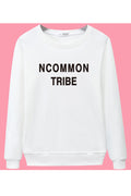 Women Comfy Ribbed Cuff & Hem Solid Colored Stylish Sweatshirt