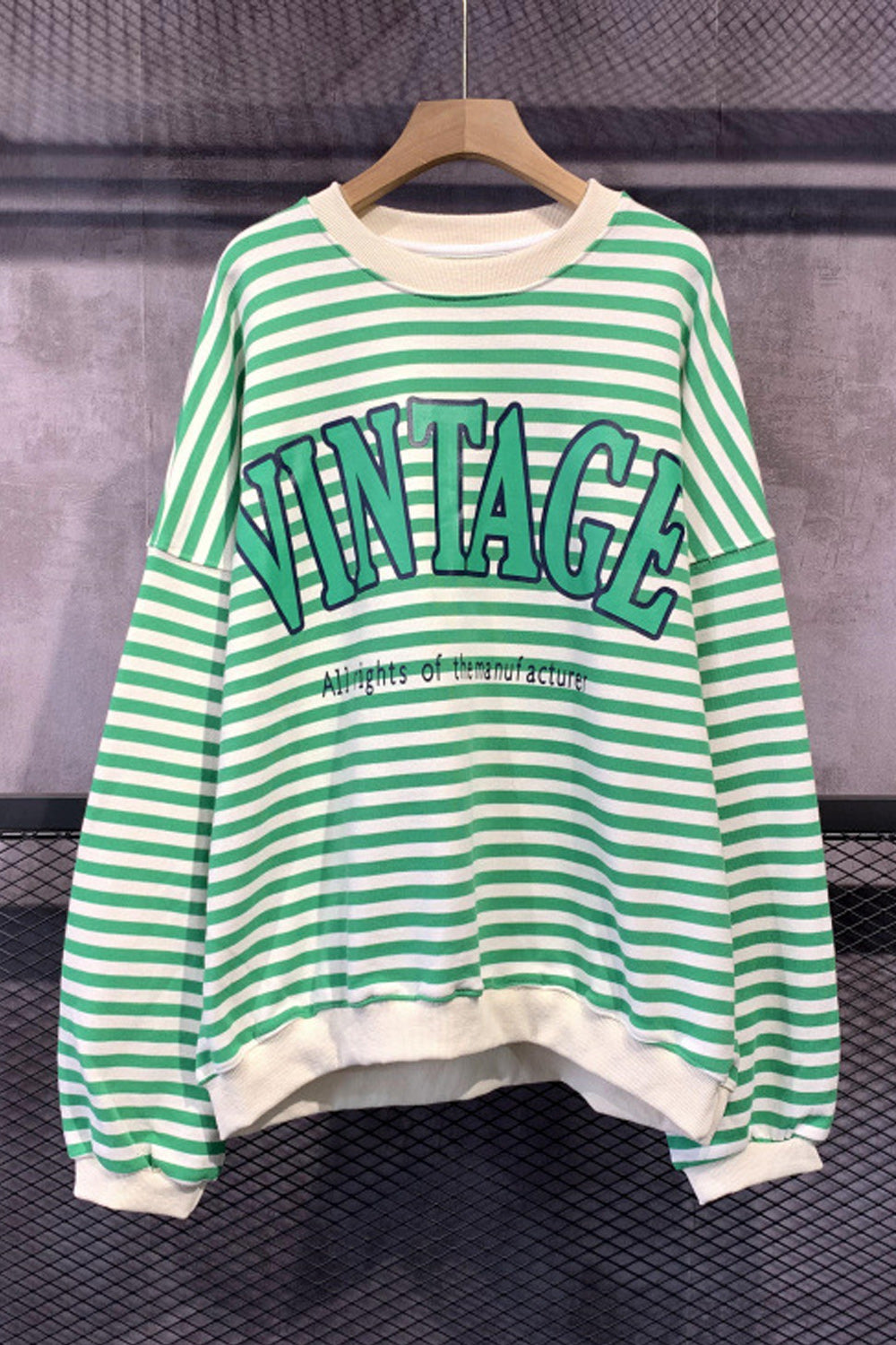 Women Easy Round Neck Breathable Loose Styled Cozy Sweatshirt