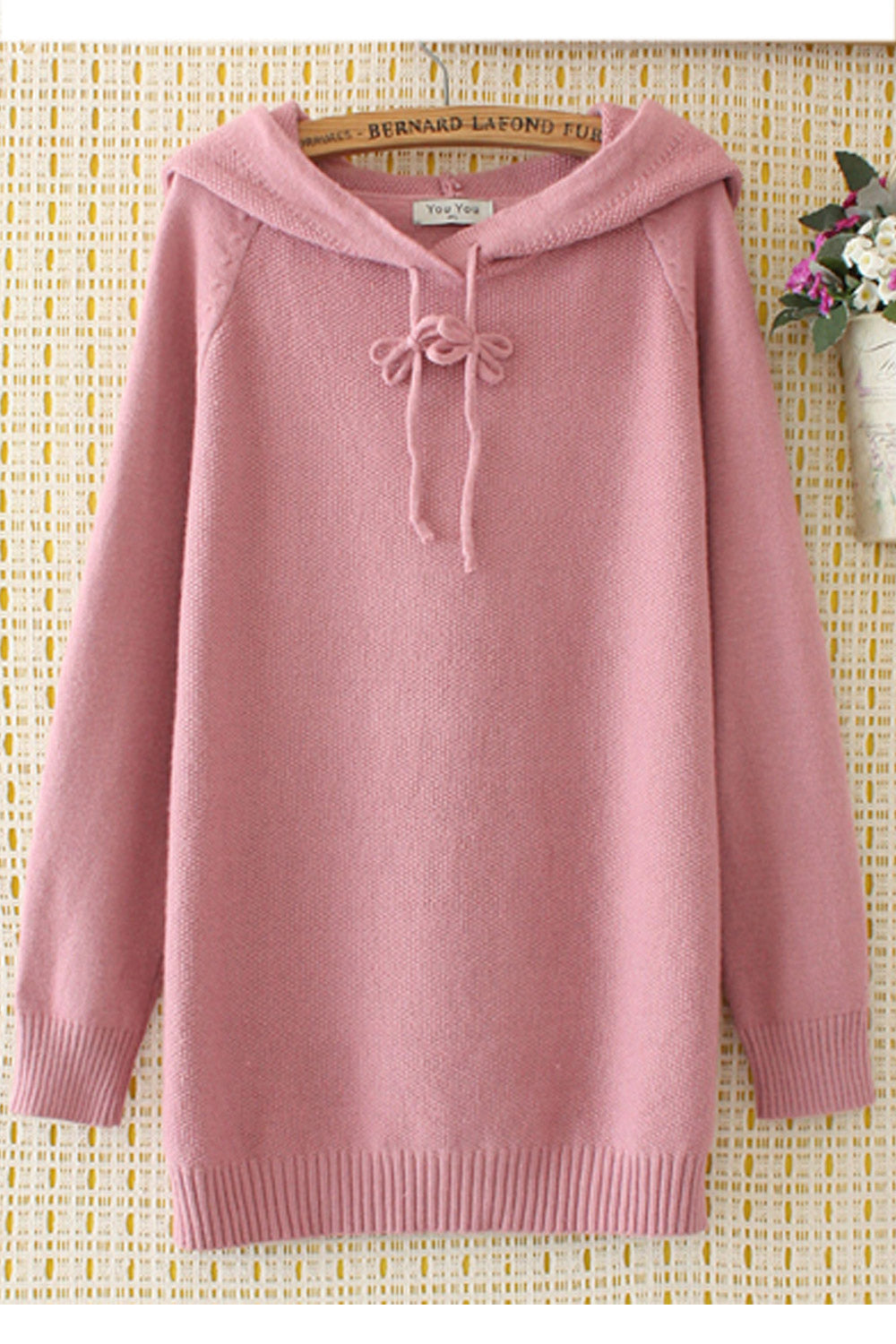 Women Elegant Solid Pattern Cozy Windproof Hoodie