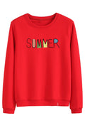 Women Letter Pattern Fascinating Long Sleeve Sweatshirt