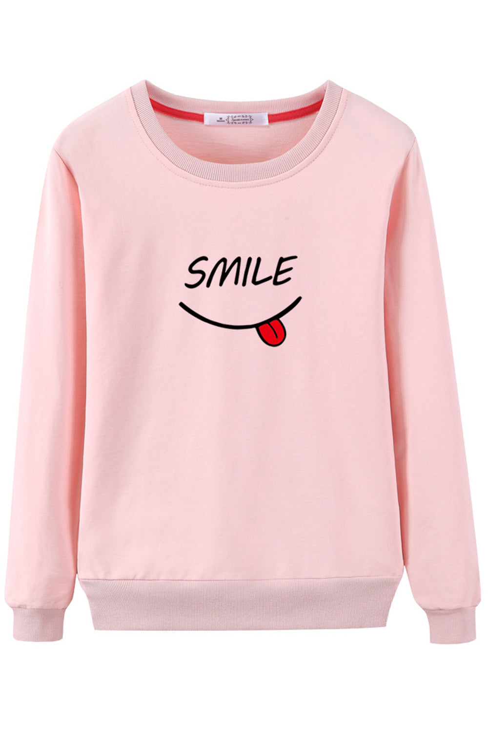 Women Stylish Printed Pattern Round Neck Cozy Sweatshirt