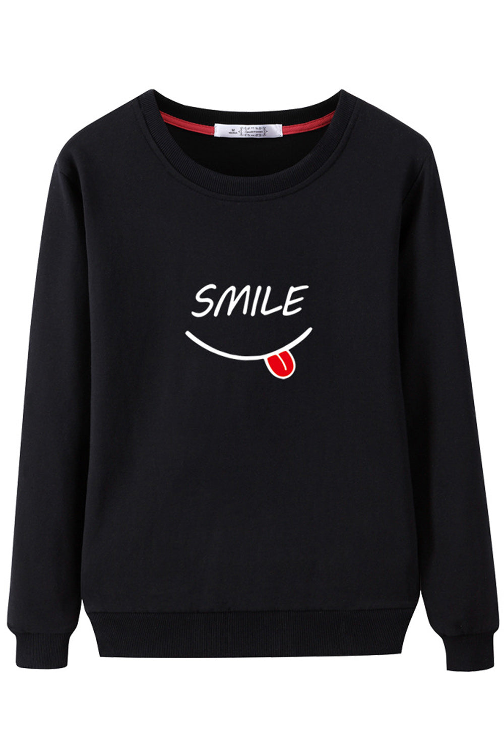 Women Stylish Printed Pattern Round Neck Cozy Sweatshirt