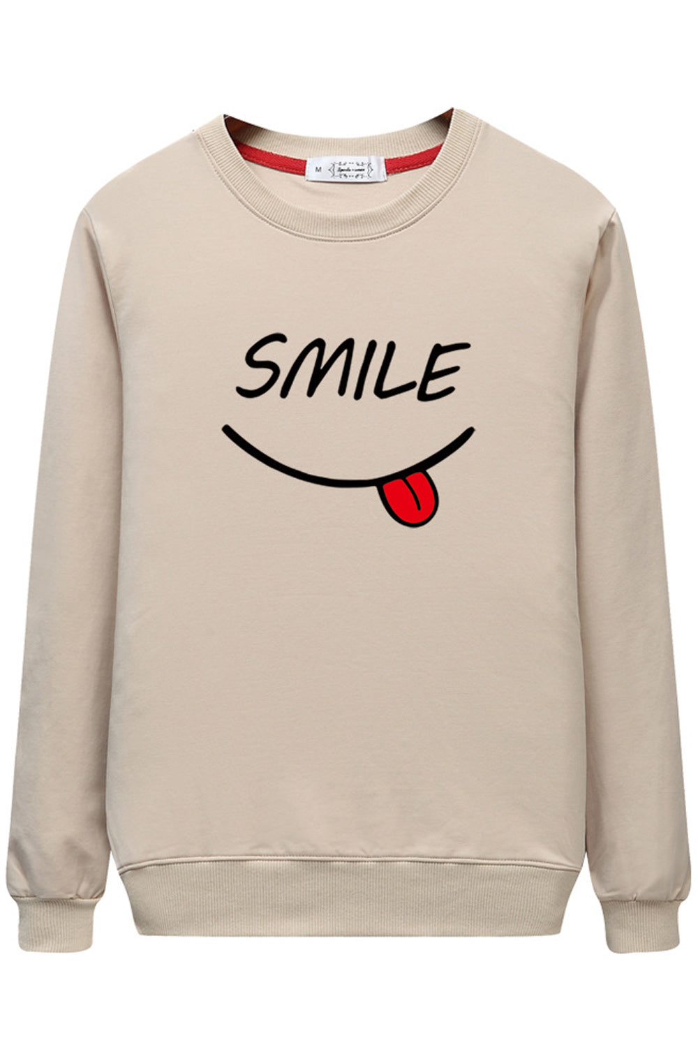 Women Stylish Printed Pattern Round Neck Cozy Sweatshirt