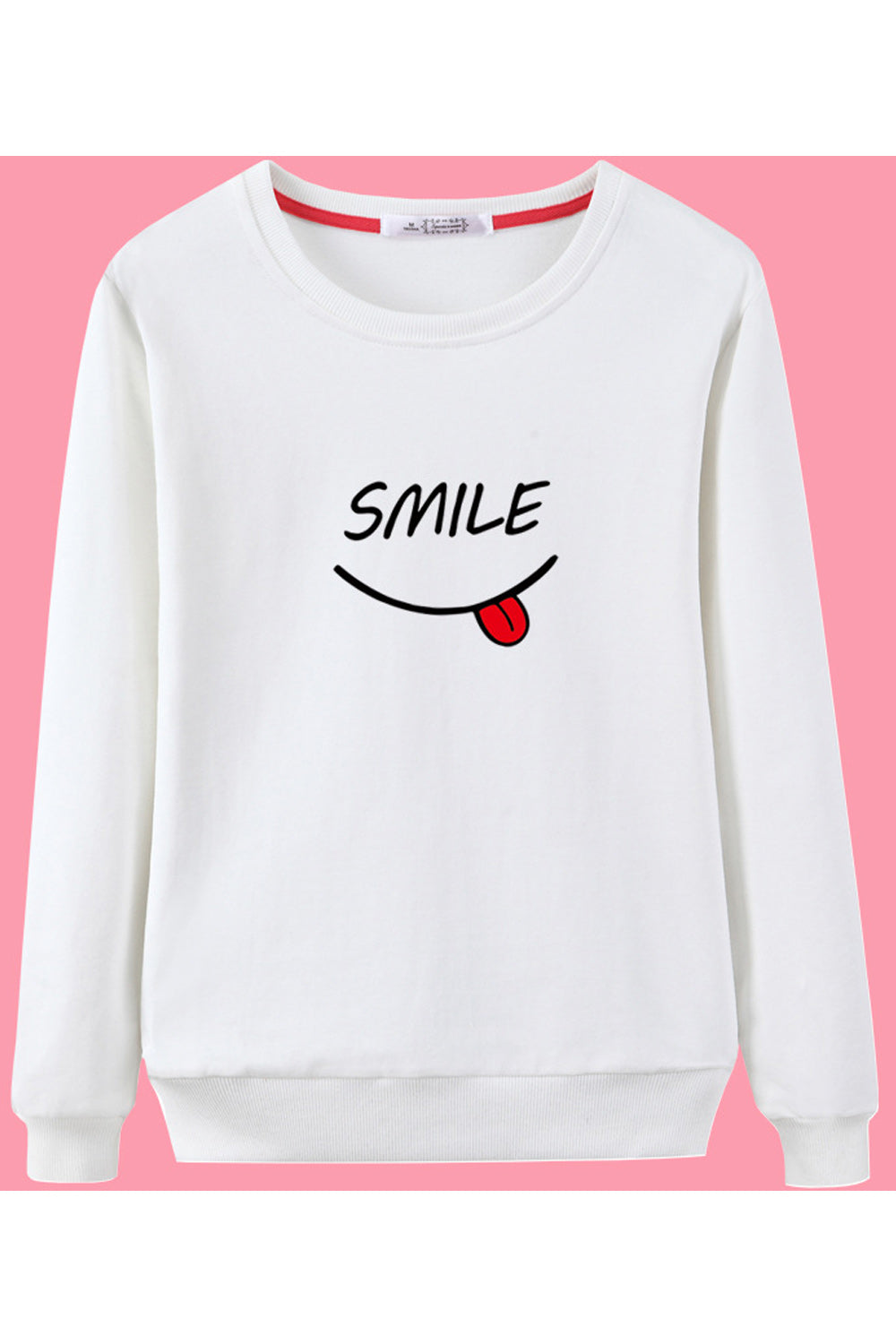 Women Stylish Printed Pattern Round Neck Cozy Sweatshirt