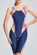 Women Sleeveless Styled Round Neck Slim Fit One Piece Swimwear