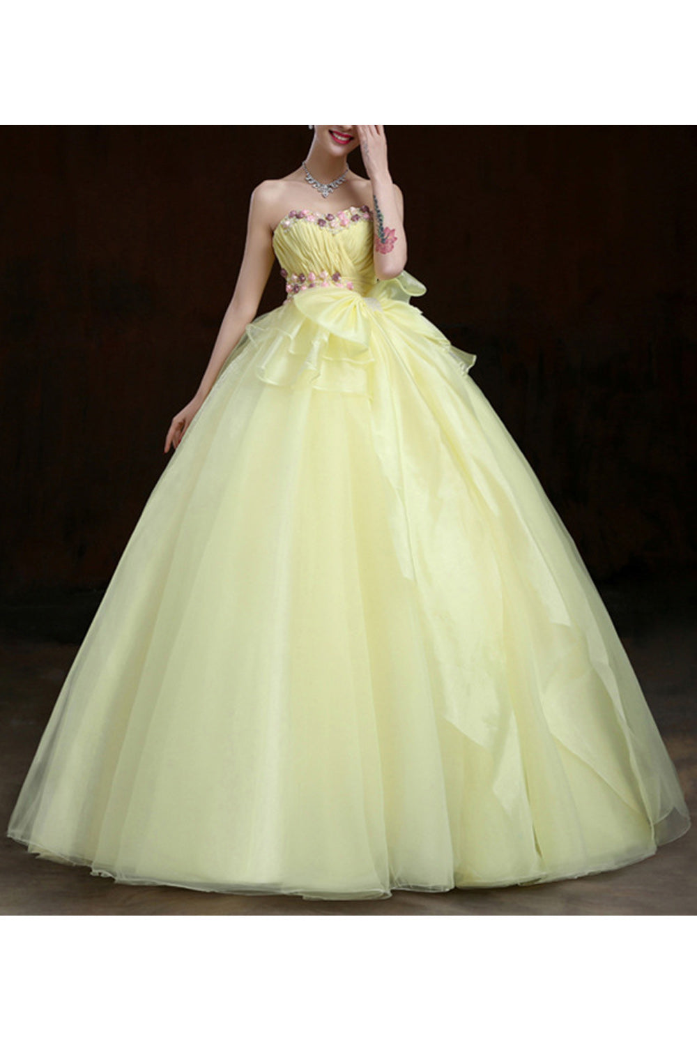 Women Elegant Solid Pattern Beautiful Off-Shoulder Easy Wedding Dress
