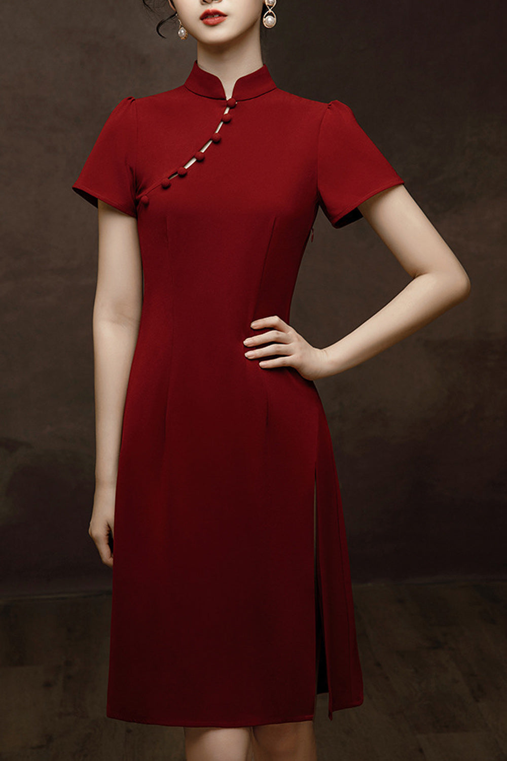 Women Comfy Short Sleeve Short Length Skirt Pretty Evening Party Dress