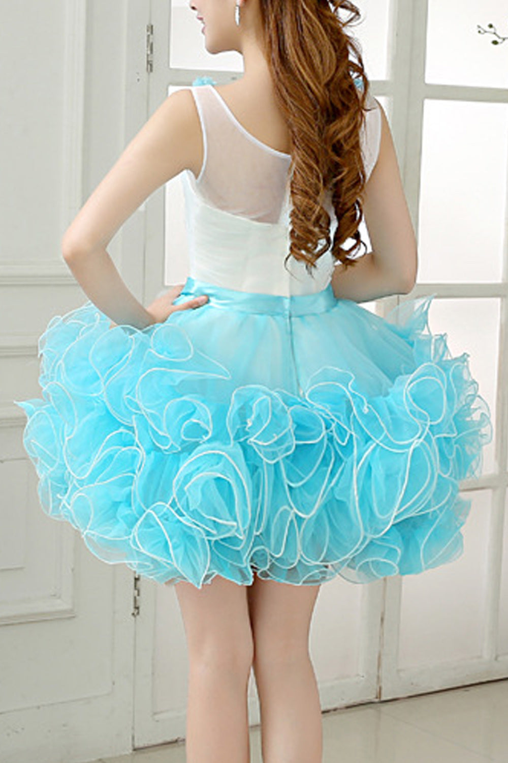 Women Solid Colored Sleeveless Style Classy Evening Dress