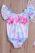 Toddler Girls Cute & Pretty One Piece Flexible Swimsuit