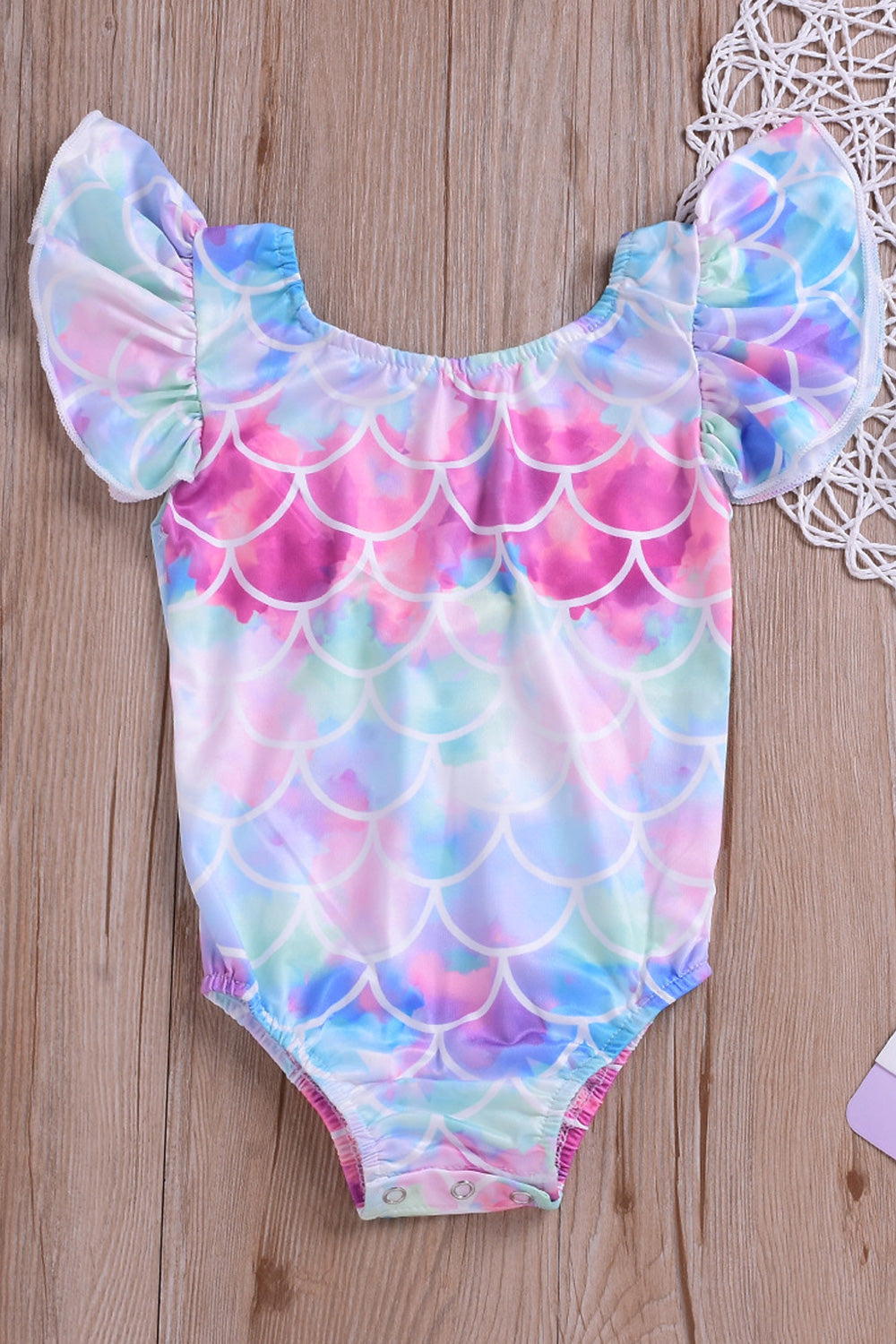 Toddler Girls Cute & Pretty One Piece Flexible Swimsuit