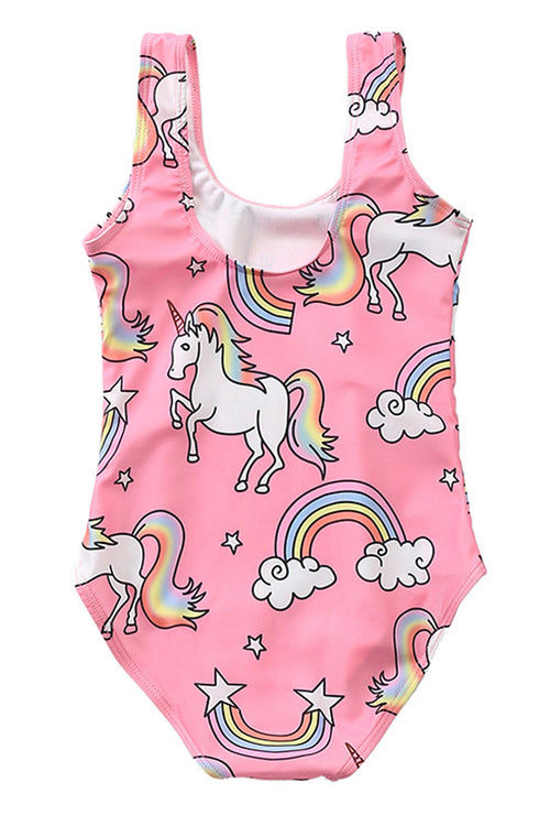 Baby Girls Adorable Sleeveless Bathing Comfort One Piece Swimwear
