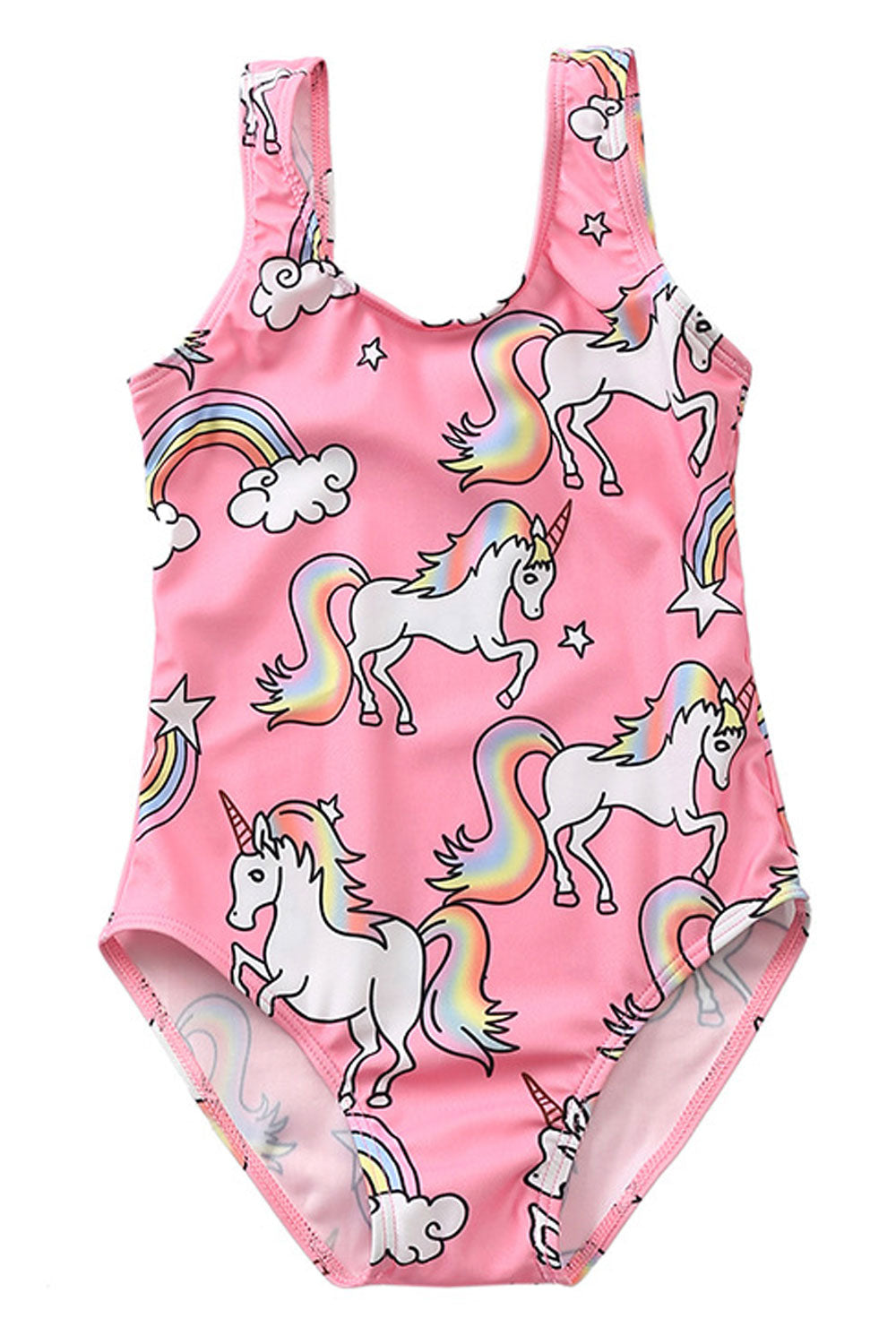 Baby Girls Adorable Sleeveless Bathing Comfort One Piece Swimwear